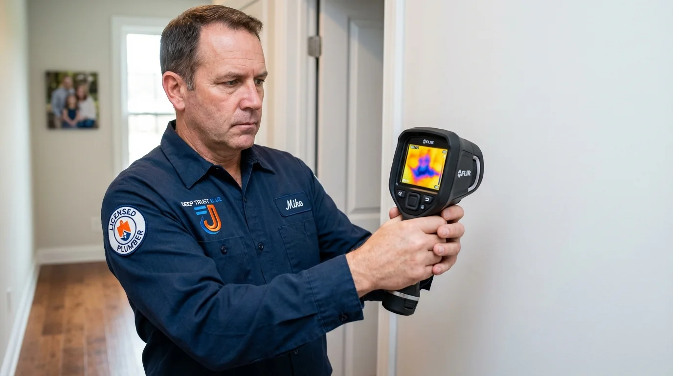 Thermal imaging leak detection by Johns Plumbing LLC in Weldon